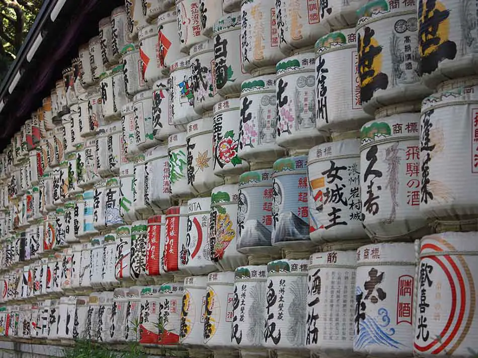Meiji Jingu Consecrated Sake Barrels