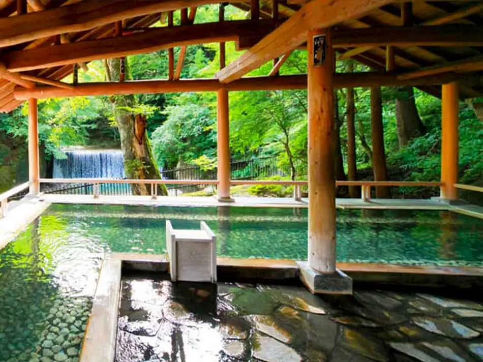 Shima Tamura - River Onsen With Waterfal